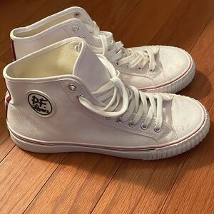 PF Flyers White High-Top Sneakers